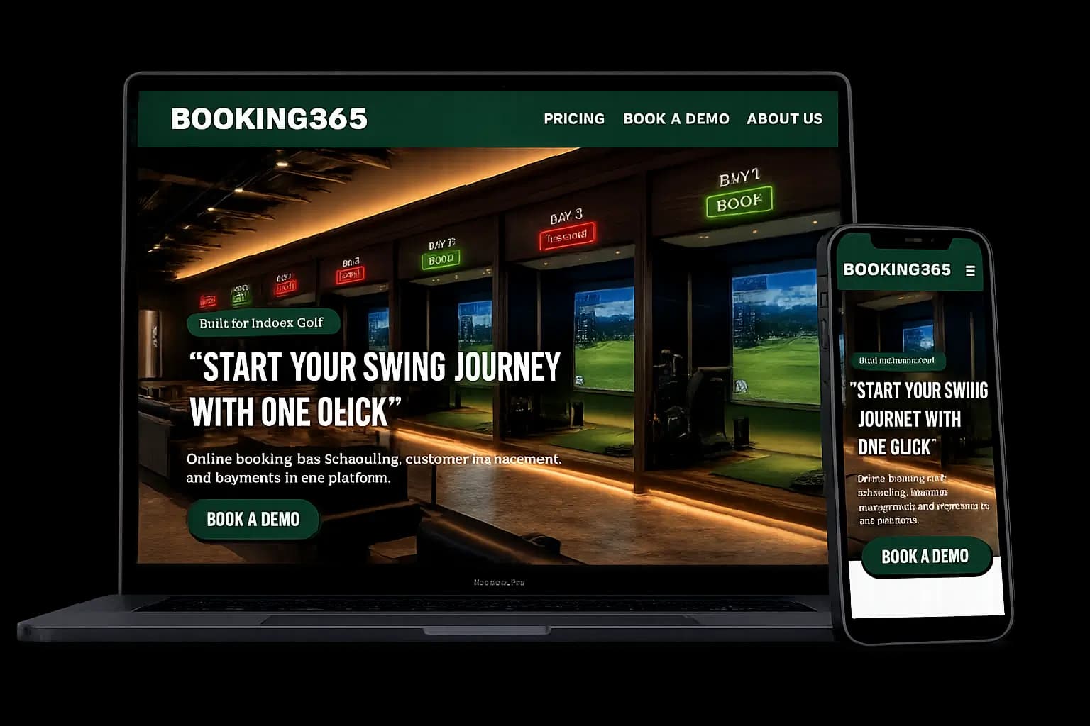 Booking365 Marketing Website preview