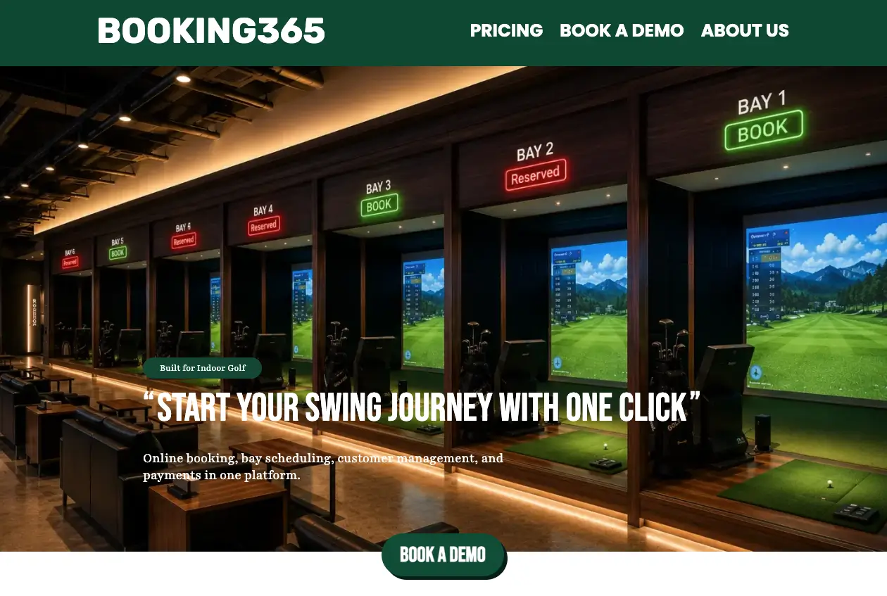 Booking365 Marketing Website preview